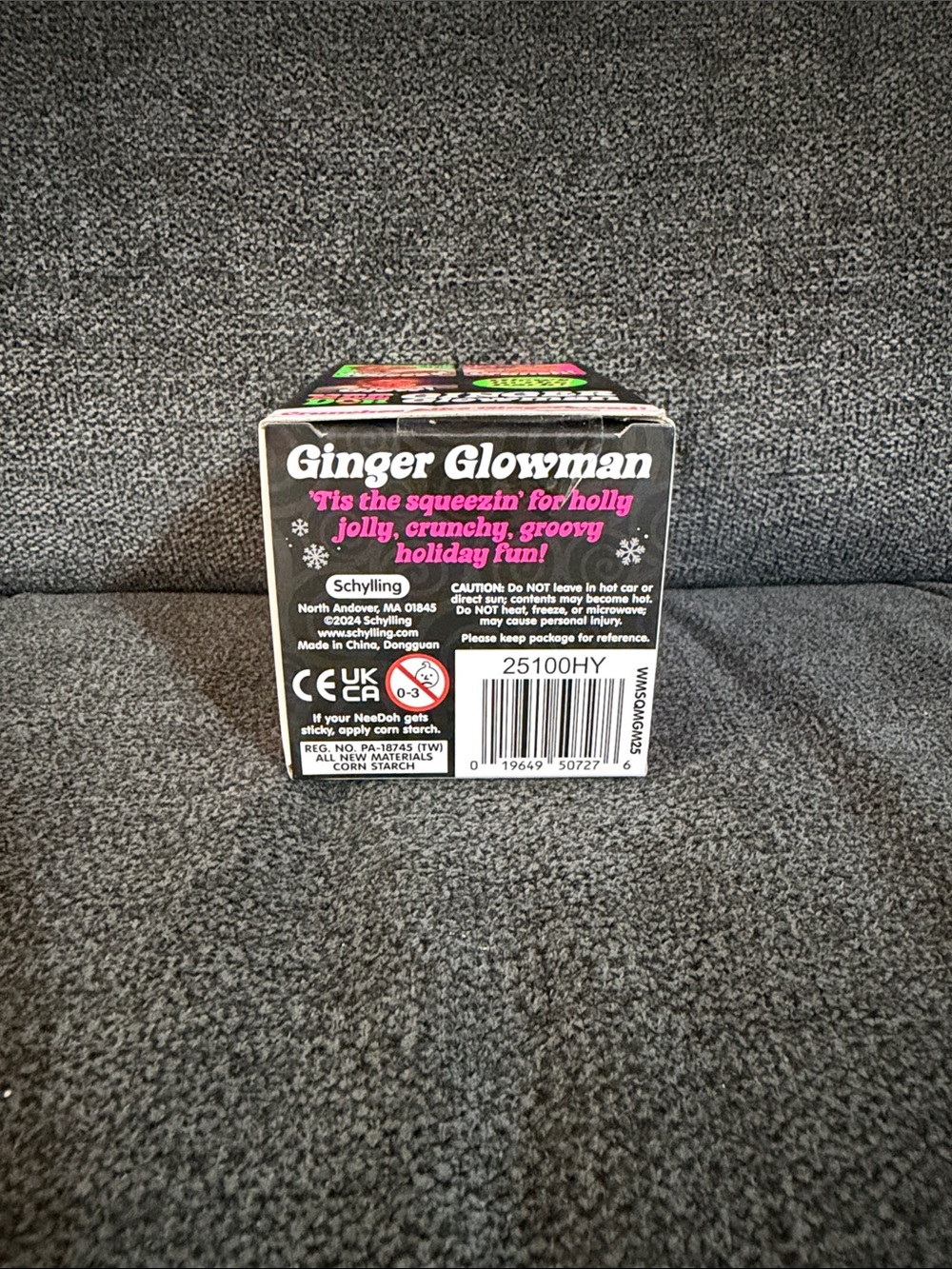 NeeDoh Squishmas ULTRA RARE Ginger Glowman-Orange Glow-in-the-Dark Squishy. - Picture 5 of 7